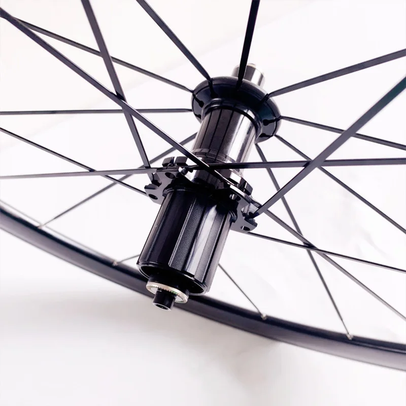 Road Wheelset 700C Disc Brake Latest Black Unbranded 40/50mm Aluminum Alloy Clincher Six Holes Rim Brake Elite Bicycle Wheel