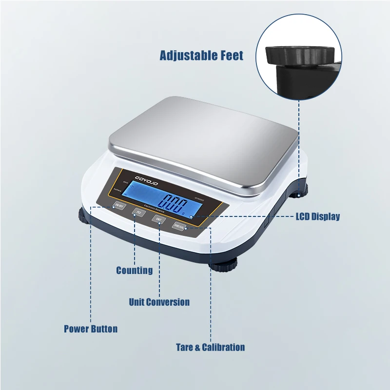 Imagem -05 - Laboratório Digital Balança Analítica Eletrônica Cozinha Balanças Escala Jóias de Precisão Certificado ce 5kg 0.01g 2kg