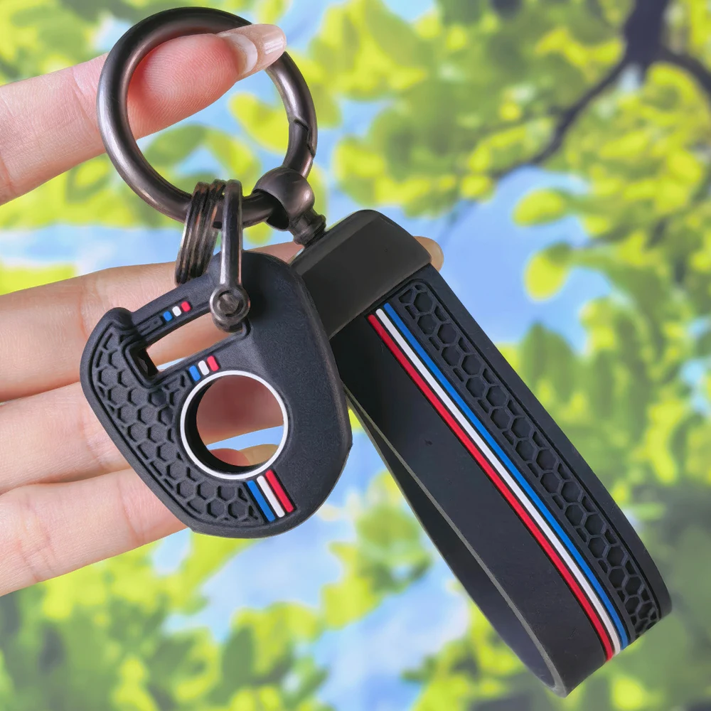 Racing Honeycomb Silicone Key Cover withKeychain for HONDA CBR650R/F 500X/R 1100 CB1000/1300 NC750/700 MN4,anti-scratch key case