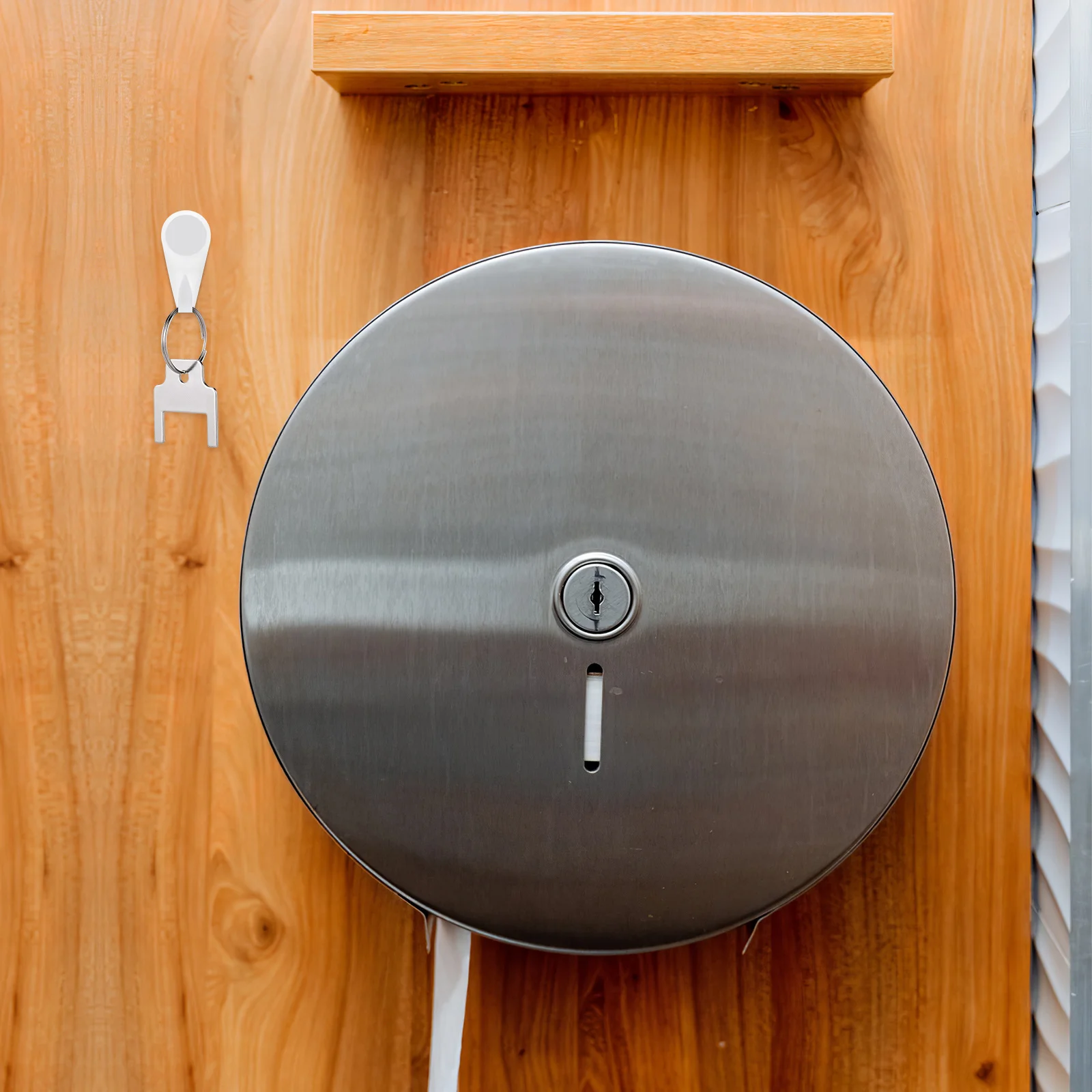 

5 шт., ключи-диспенсер для бумажных полотенец, совместимый с нержавеющей сталью, коммерческий держатель для туалетных салфеток, набор ключей