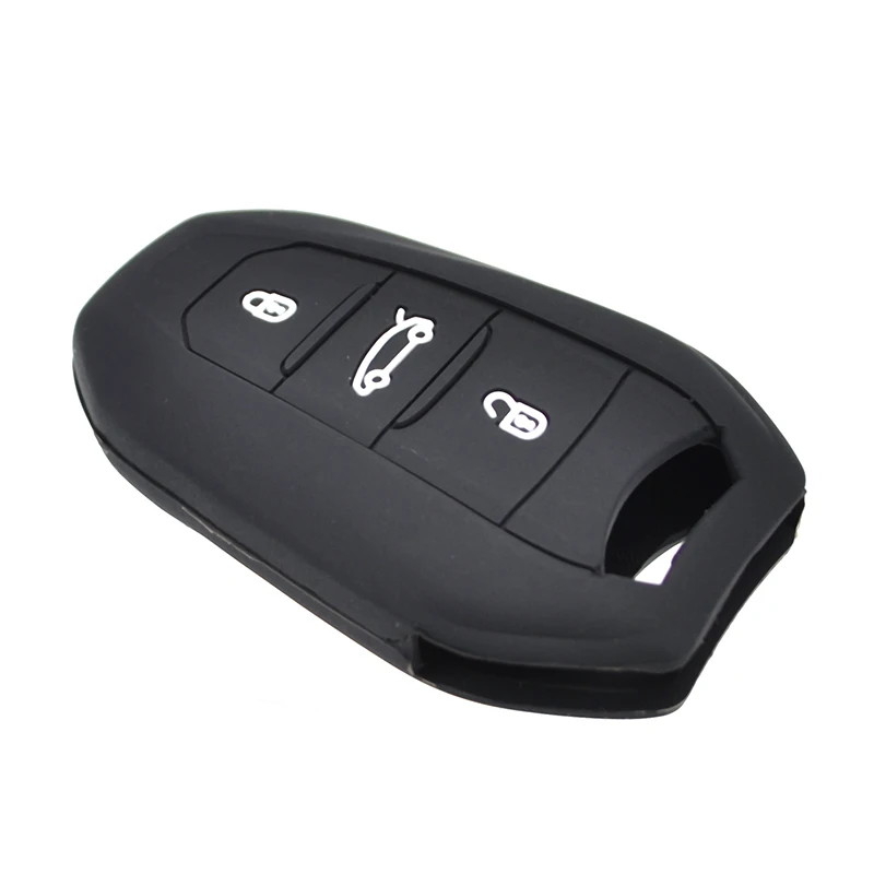 For Peugeot 208 308 508 3008 5008 for Citroen C4 Picasso DS3 DS4 DS5 DS6 Silicone Remote Key Case Fob Shell Cover 3 Button