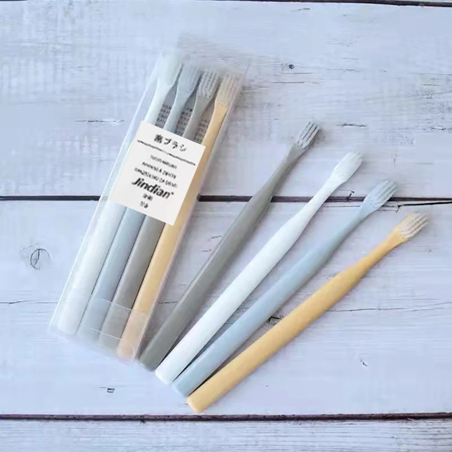 

4 Pcs/Set Soft Bristle Small Head Toothbrush Tooth Brush Portable Travel Eco-friendly Brush Tooth Care Oral Hygiene