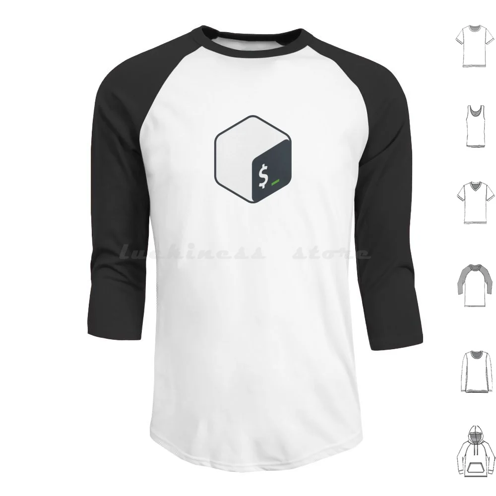 Bash Terminal Hoodies Long Sleeve Bash Terminal Linux Gnu Gnulinux Ssh Zsh Arch Arch Linux