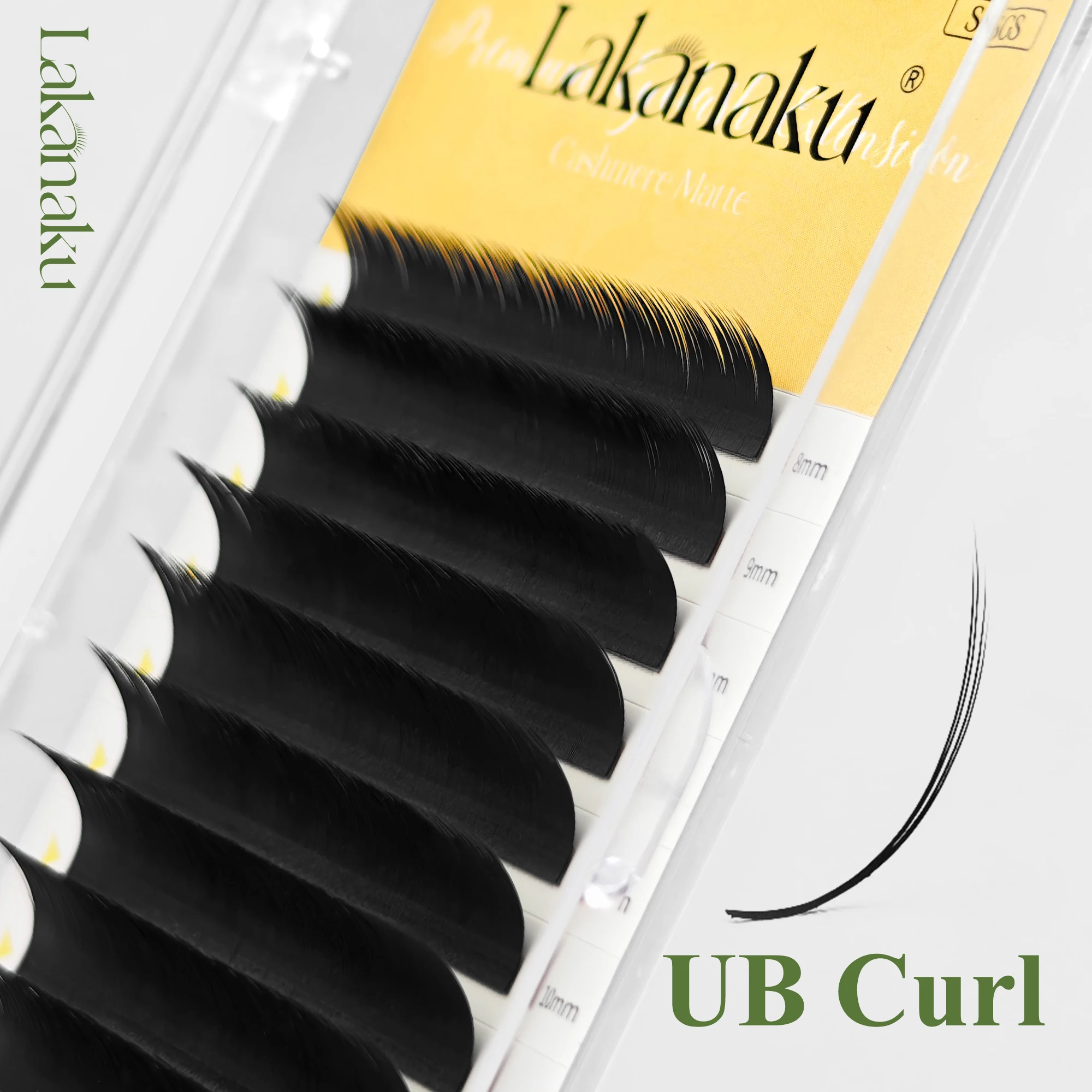 Abonnie UJ UB UC Camellia Lashes Vorgebündelte Wimpern LJ LB LC Automatisch Fächernde Wimpernverlängerungen Comic Lashes Manhua