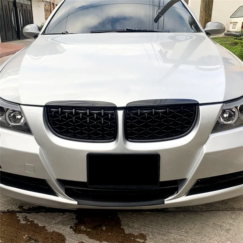 

Front Hood Diamond Star Grille For BMW 3 Series E90 E91(2005-2008) Kidney 51137120008 51137120007