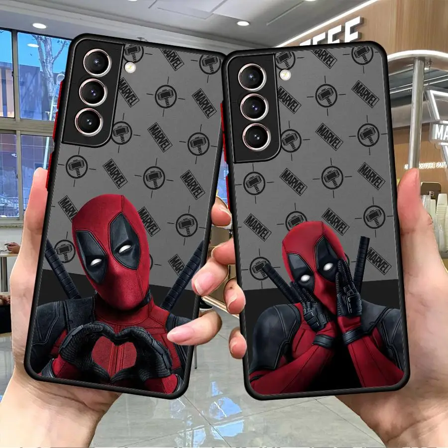 Marvel Deadpool Phone Case for Samsung Galaxy S24 Ultra S10 Lite S20 FE S9 S22 Plus S21 S23 Ultra Silicone Shell Soft Cover