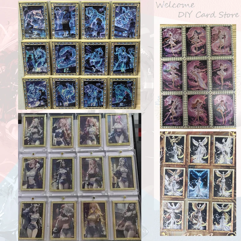 Japanese Anime ONE PIECE  Metal Holo Cards Boa Hancock Nefertari D Vivi  Shirahoshi Vinsmoke Reiju Nico Robin Collectible Cards