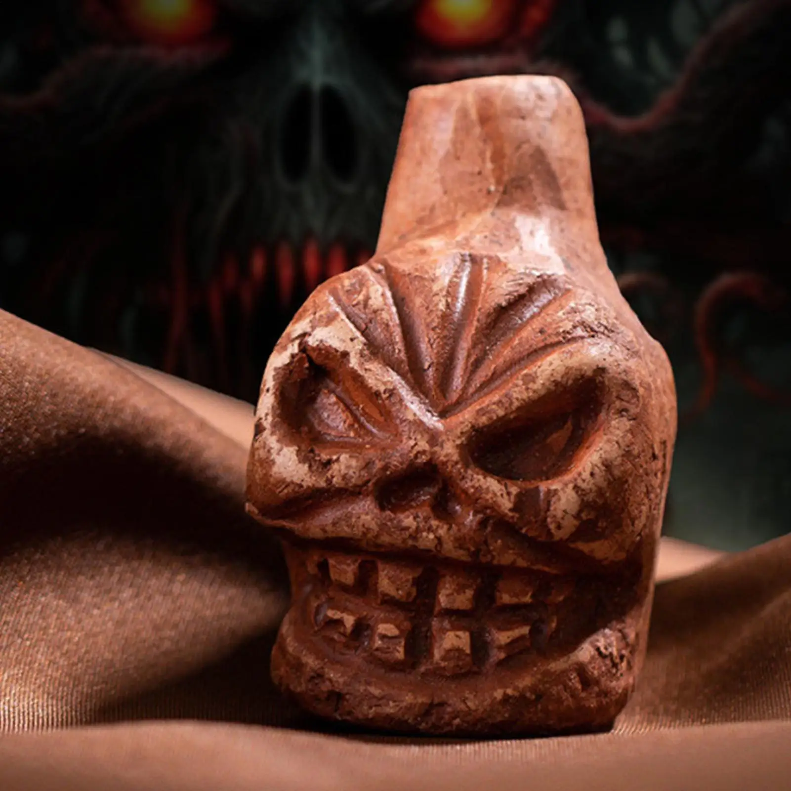 صفارة مزحة مع صوت صراخ بشري، تأثير صوتي ممتع للنكات والخوش المضحكة، لعبة مبتكرة من السيراميك لحفلات الهالوين