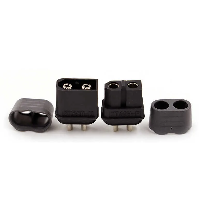 5pcs XT60H Black Nickel Plated Plug Model Drone Energy Storage Battery Mini Terminal