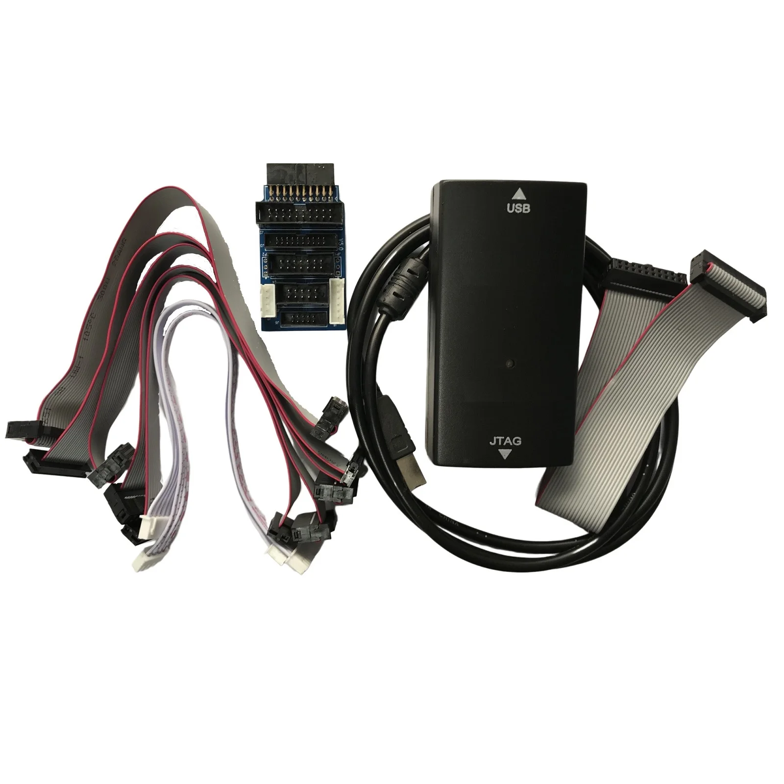 JLink V9 J LINK V9 Do J-LINK V9 ARM Emulator Adapter Płytka przełączająca Płaski kabel taśmowy Do STM32 ARM MCU USB JTAG Debug Tool