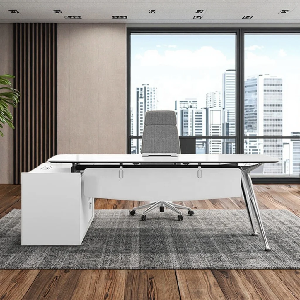 

Office Table High Quality Single President Desk and Chair Combination General Manager Desk Large Workstation Supervisor Desks