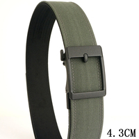 TUSHI 4.3cm Military Tactical Belt for Men Metal Automatic Buckle Thick Nylon Outdoor Hunting IPSC Gun Belt Casual Girdle Male