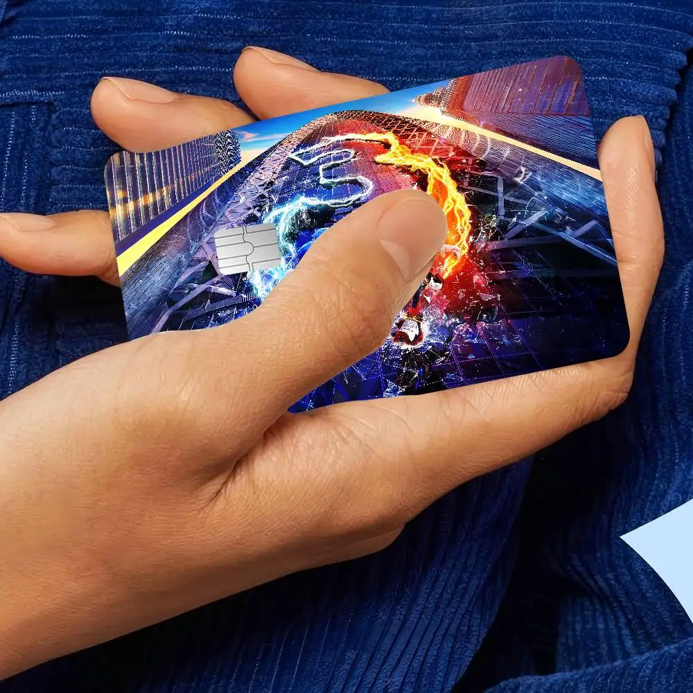 أمين H-القنفذ 2024 أنيمي الكرتون الجلد ملصقات فيلم الشريط الحال بالنسبة لبطاقة الخصم الائتمانية الكبيرة الجانب الأمامي #5