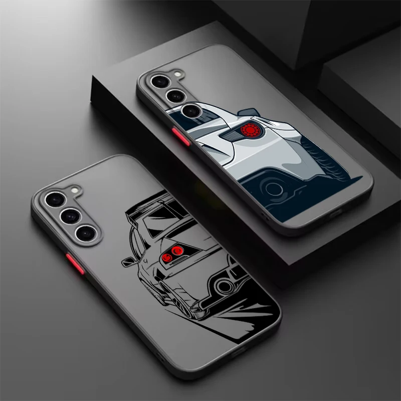 

Car Pattern Design Art IMD Frosted Translucent For Samsung A53 A52 A33 A32 A51 A71 A21S A13 A73 A50 A22 A12 5G TPU Phone Case