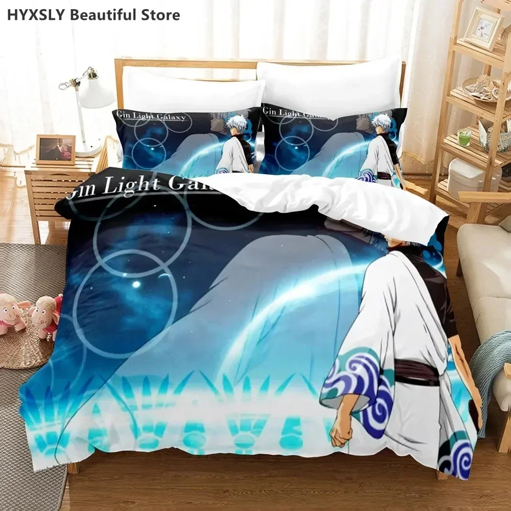 Gintama Sakata Gintoki Supplies Set Duvet Cover Set Bedding Sets Adults Bed With Pillowcases No Filling Luxury Birthday Gifts