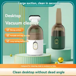 New Desktop Vacuum Cleaner with High Suction Power Mini Charging Wireless Student Desk and Keyboard Cleaning Machine