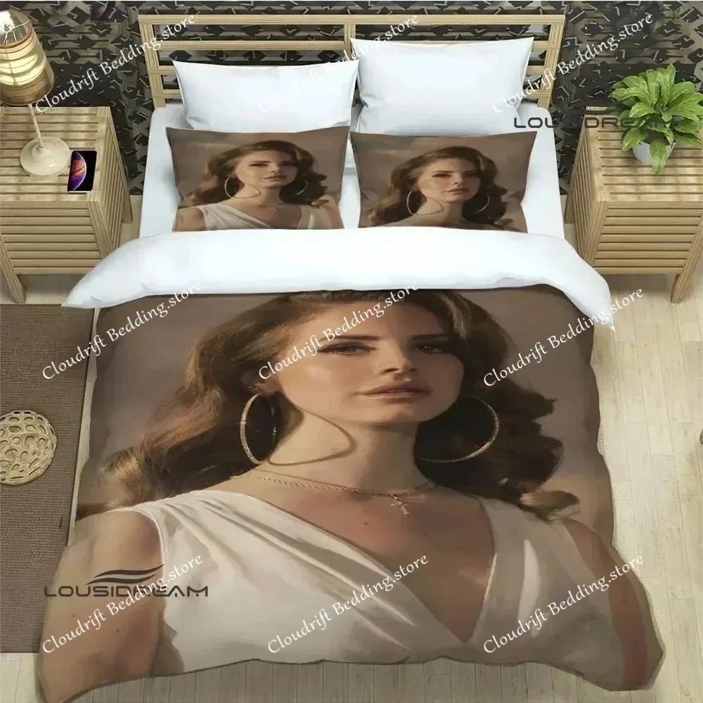 3D Lana Del Rey Printed Bedding Set Exquisite Bed Supplies Set Duvet Cover Bed Comforter Luxury Birthday Gift Quilt Cover