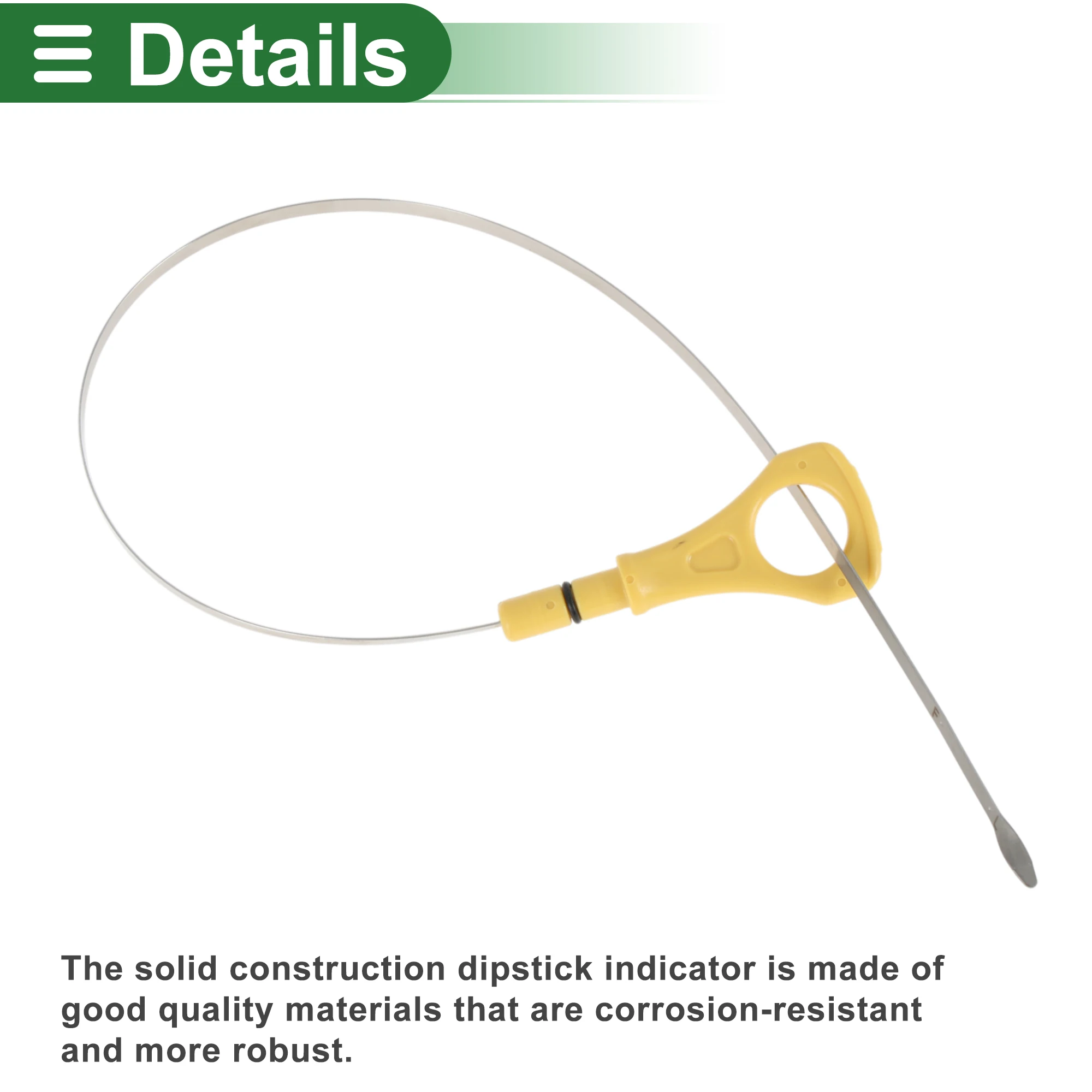 UXCELL Oil Dipstick Oil Level Dip Stick No.2661103320 for Kia Picanto 2011-2017 - Precisely Engineered Fluid Level Gauge Yellow