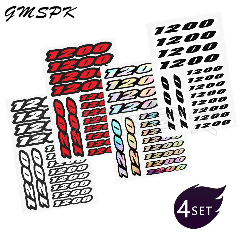 يصلح ل R1200GS R1200RT دوكاتي الوحش سوزوكي GSF بانديت كاواساكي هوندا عدد 1200 هدية الخلفية القلنسوة الشارات خزان ملصقات جانبية