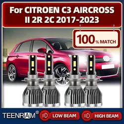 40000LM H7 LED Żarówki samochodowe 240W Światła samochodowe dużej mocy 6000K Białe Do CITROEN C3 AIRCROSS II 2R 2C 2017-2021 2022 2023