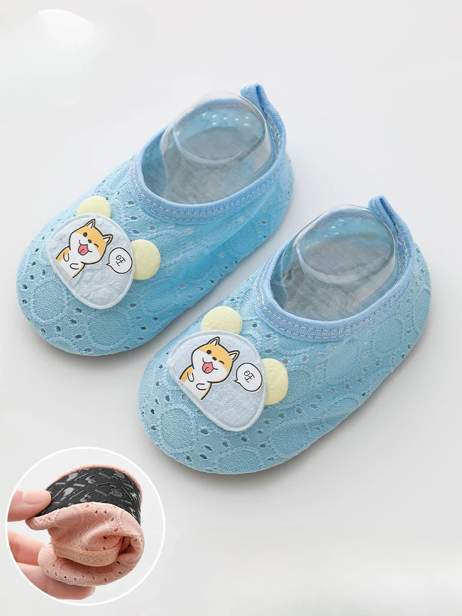 Floor Socks Baby Summer Thin Baby Walking Shoes Soft Sole Mesh Breathable Non-slip Insulation Indoor Cute Children