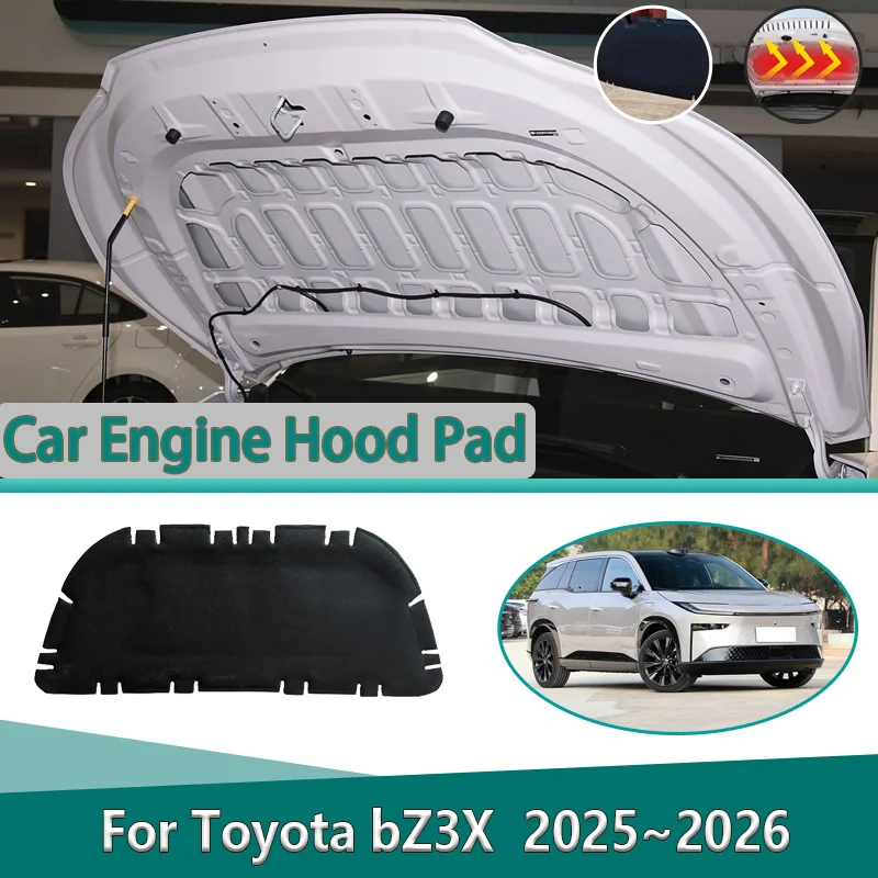 

Для Toyota bZ3X EG10 2025 2026, капот двигателя автомобиля, звукоизоляционный чехол, теплоизоляционная накладка, термозвукоизоляция, хлопковые аксессуары