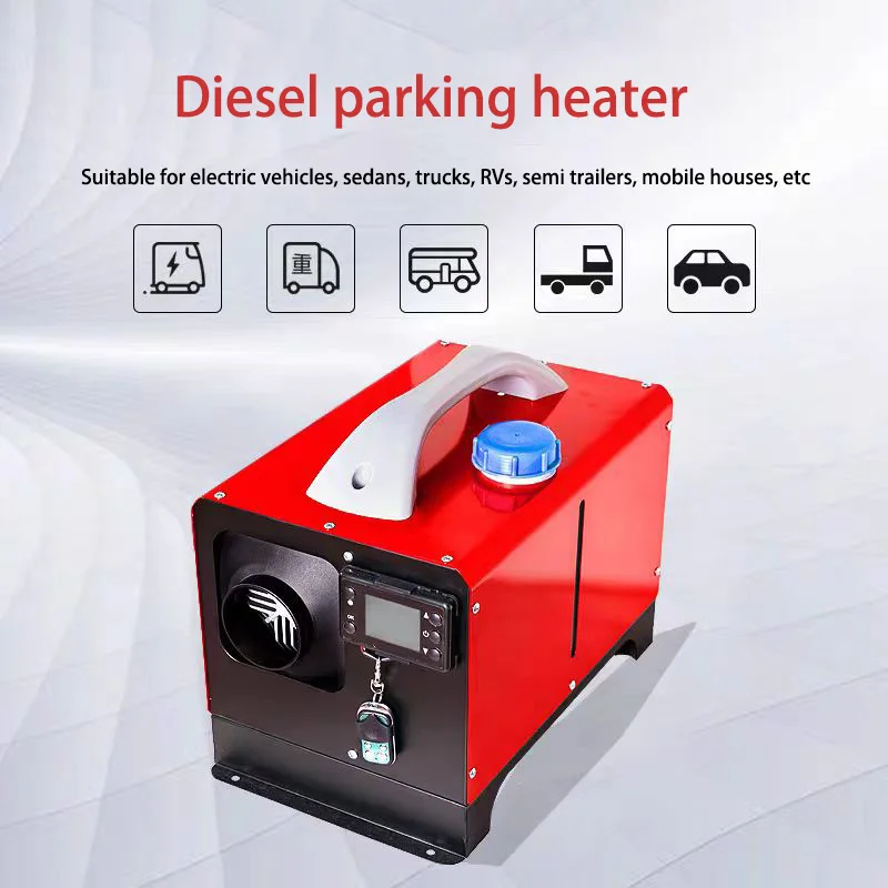 12V/24V Parking Heater Fuel Air Heater Diesel Heater 5KW Singel Hole Outlet Plastic Air Heater For Car Trucks Bus Parking Heater