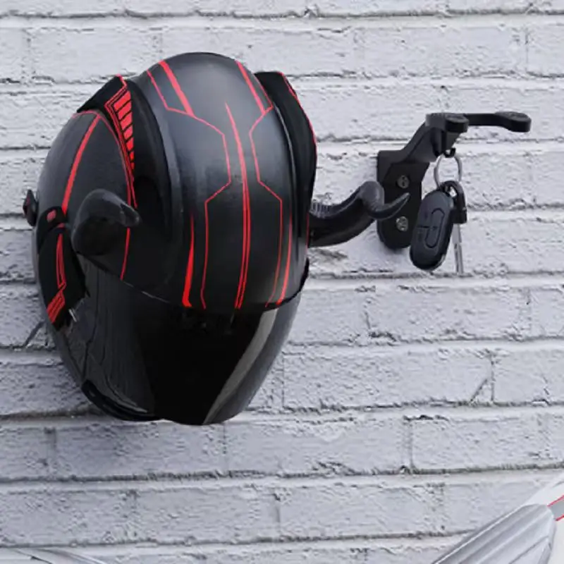 2/3PCS Motorcycle Helmet Holder Wall Mount Hook Gear Stan Bicycle Hat Hanger Motorcycle Head Gear Hook for Football And Bicycle