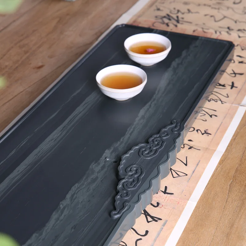 Huangting صينية الشاي اليشم مكتب المنزل الحجر بأكملها لإنشاء طاولة شاي حجرية بسيطة للاستخدام المنزلي