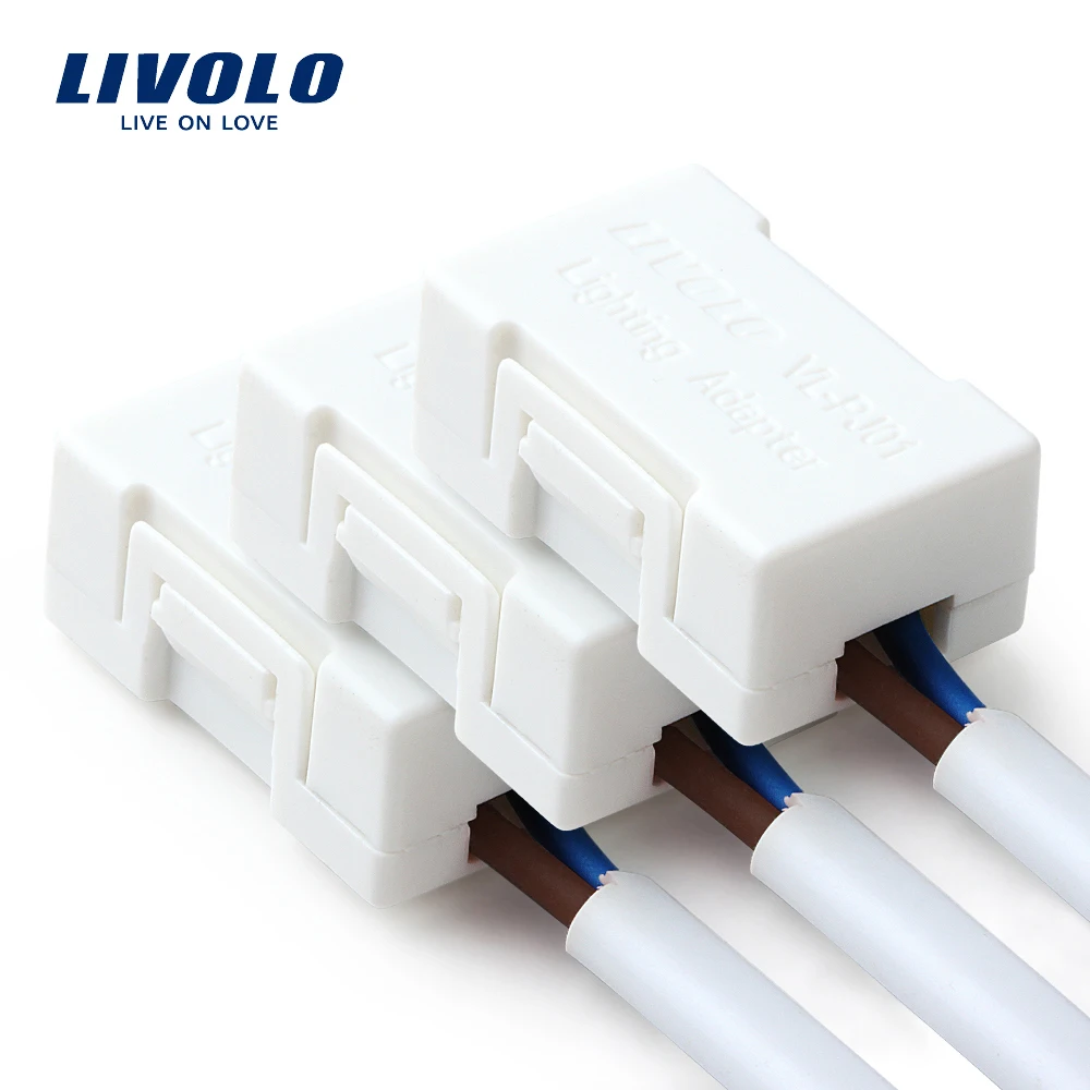 Livolo Lighting Adapter for The Saviour of The Low Wattage LED Lamp Plastic Materials 3pcs/Lot