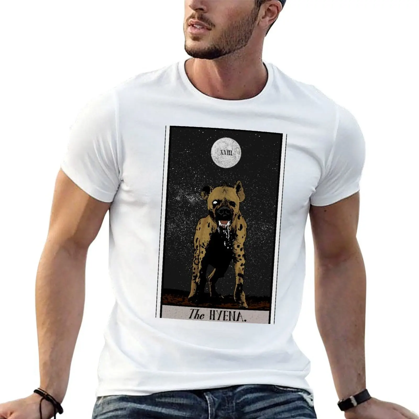 

Hyena Tarot T-Shirt t shirts cotton 100% man t shirt summer T-Shirt