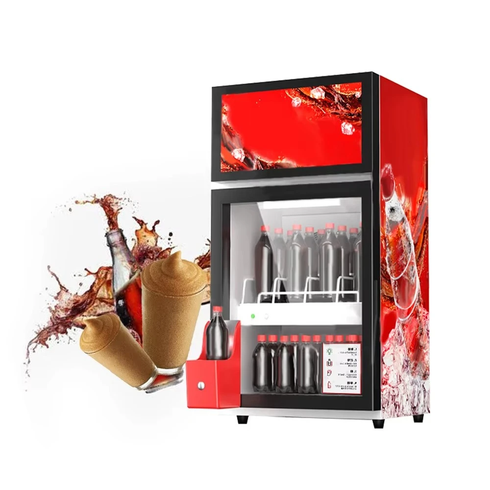 

Commercial Single-Temperature Bottle Slush Machine -2C--15C Vertical Small Refrigerator Display Freezer with Single Door