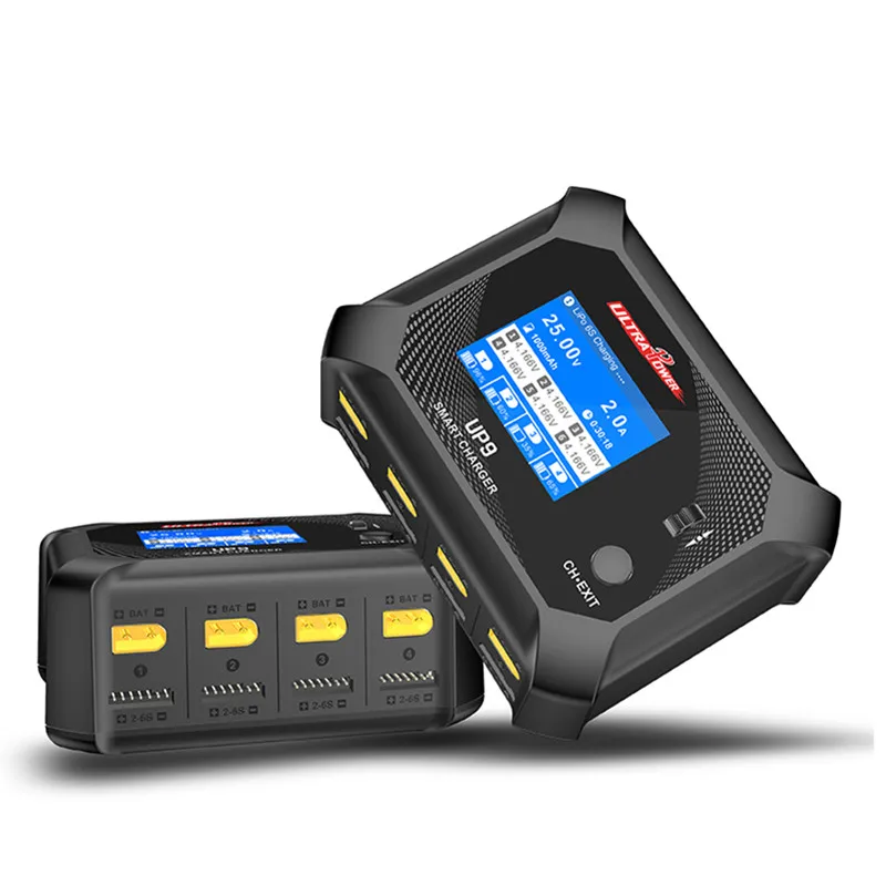 Scaricatore per caricabatterie con bilanciamento batteria LCD ULTRA POWER UP9 AC 100W DC 200W