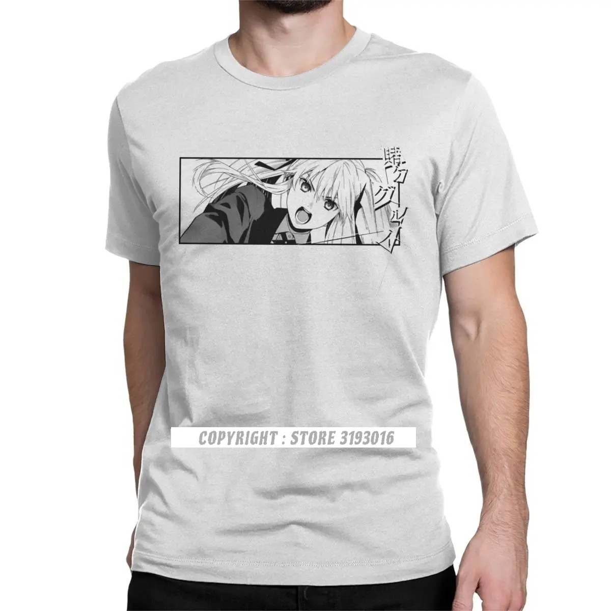 Mary Kakegurui Saotome Tshirt dos homens Jabami Yumeko Mangá Momobami Kirari Poker Tees Camisa Masculina Camiseta 100% Algodão