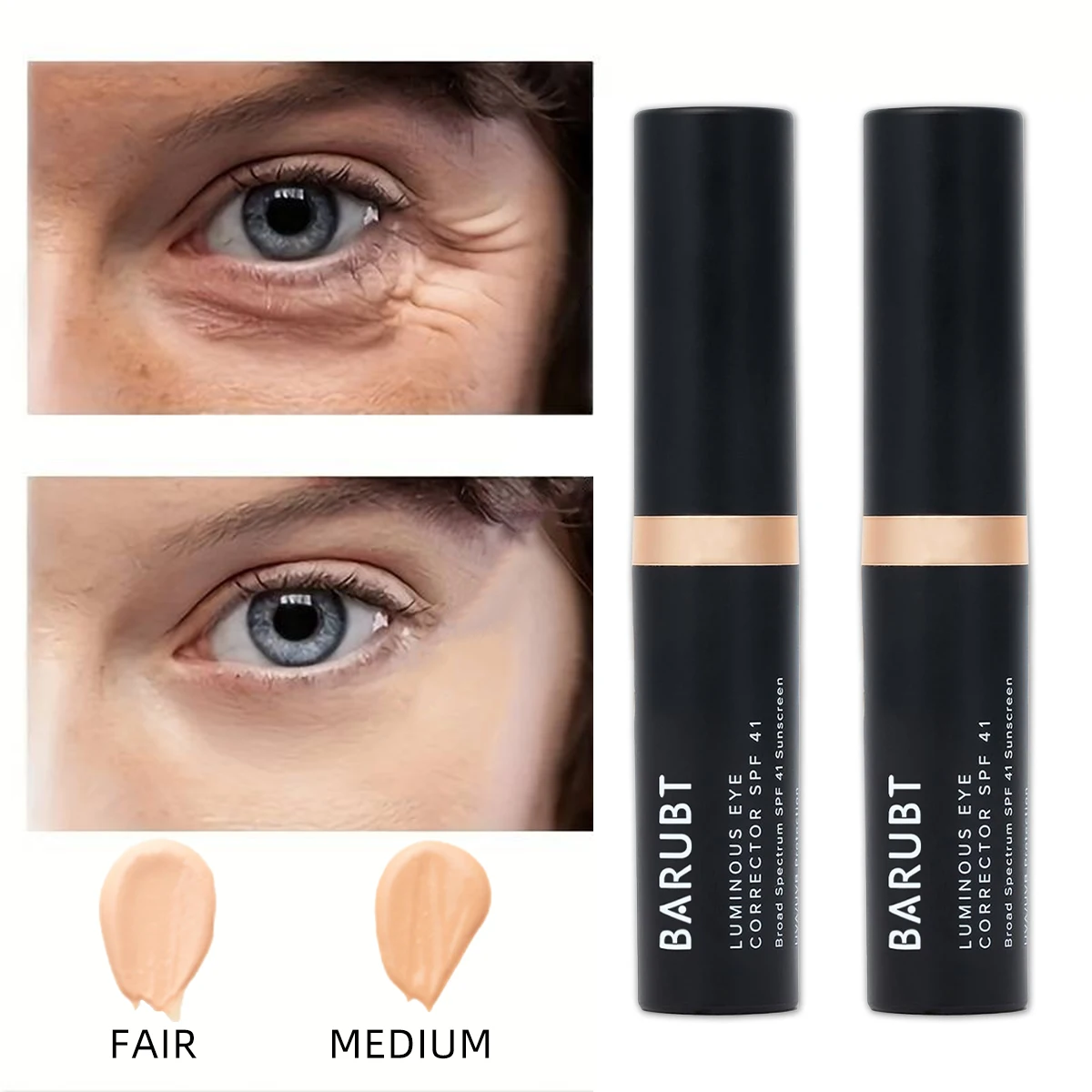 BARUBT Eye concealer Effective sunscreen SPF41 Black Circle Conster Correction Skin Tone