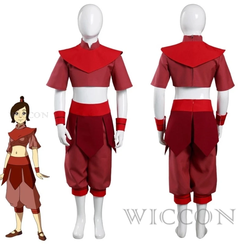 Avatar Anime Cosplay Costume, Ty Lee, le dernier maître de l'air, tenues d'Halloween et de carnaval