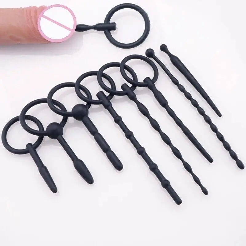 Silicone Urethra Catheter Penis Plug Tube Urethral Dilator Stretching Horse Eye Stimulation Adult Sex Toys for Men Masturbation