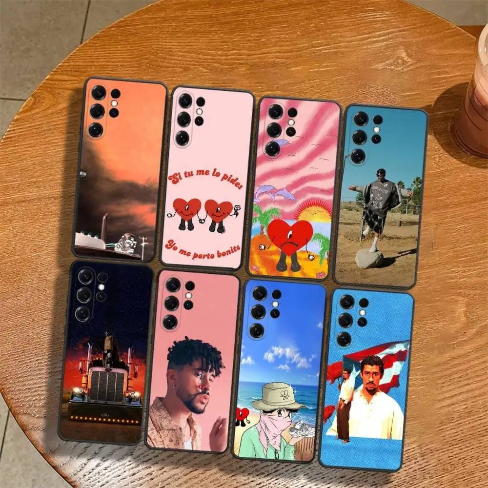 D-Dakiti B-Bad Bunny Phone Case For Samsung S25,S24,S21Plus,Fe,Note,10,9,5G Black Cover