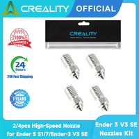 Creality Official Ender 3 V3 SE Nozzles Kit 2/4pcs High-Speed Nozzle for Ender 5 S1/7/Spider 1.0 Hotend/Ender-3 V3 SE 3D Printer