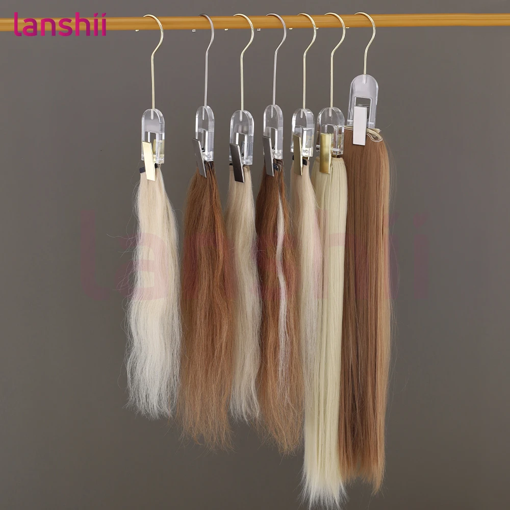 

Lanshii Acrylic Hair Extension & Wig Clips – Durable Hangers for Salon & Home Hair Storage and Organization