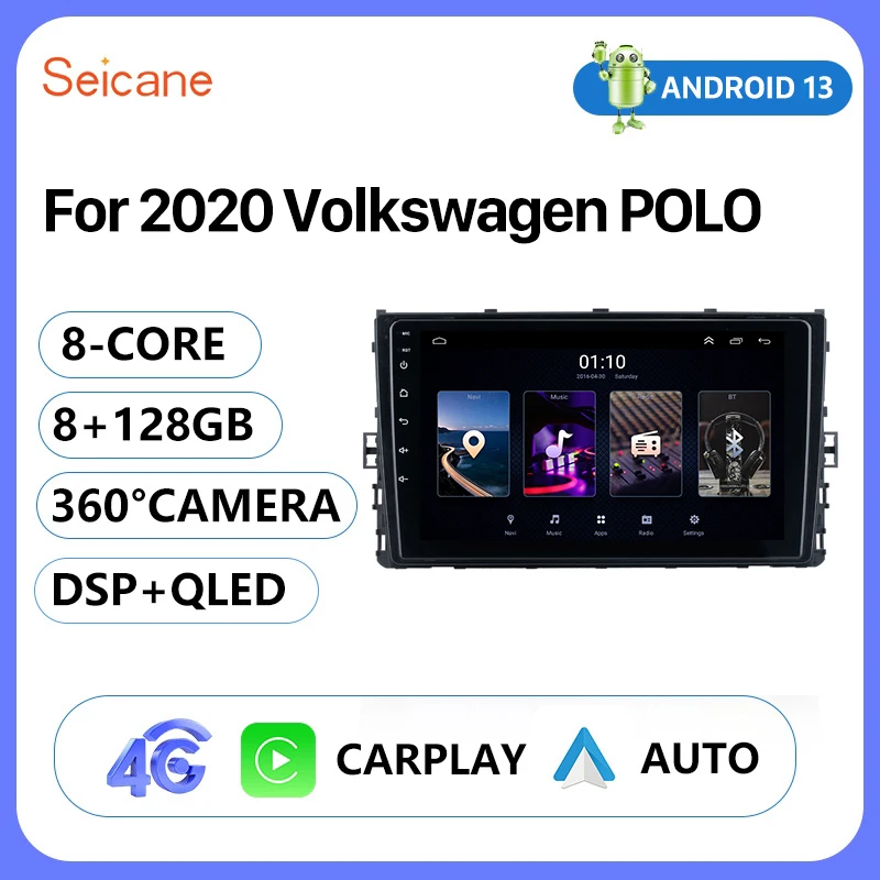 

Seicane Multimedia Video Player For 2020 Volkswagen POLO wireless Carplay Auto Android 13 Auto Car Radio stereo DSP QLED 2 din