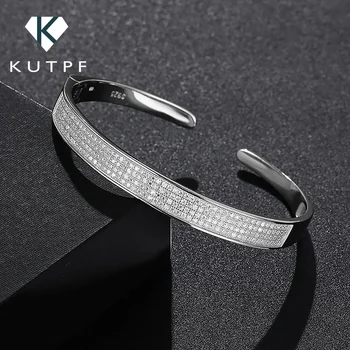 925 Sterling Silver Moissanite Diamond Bracelets GRA Luxury Diamond Cuff Bracelet Fine Jewelry for Women Girlfriend Gift