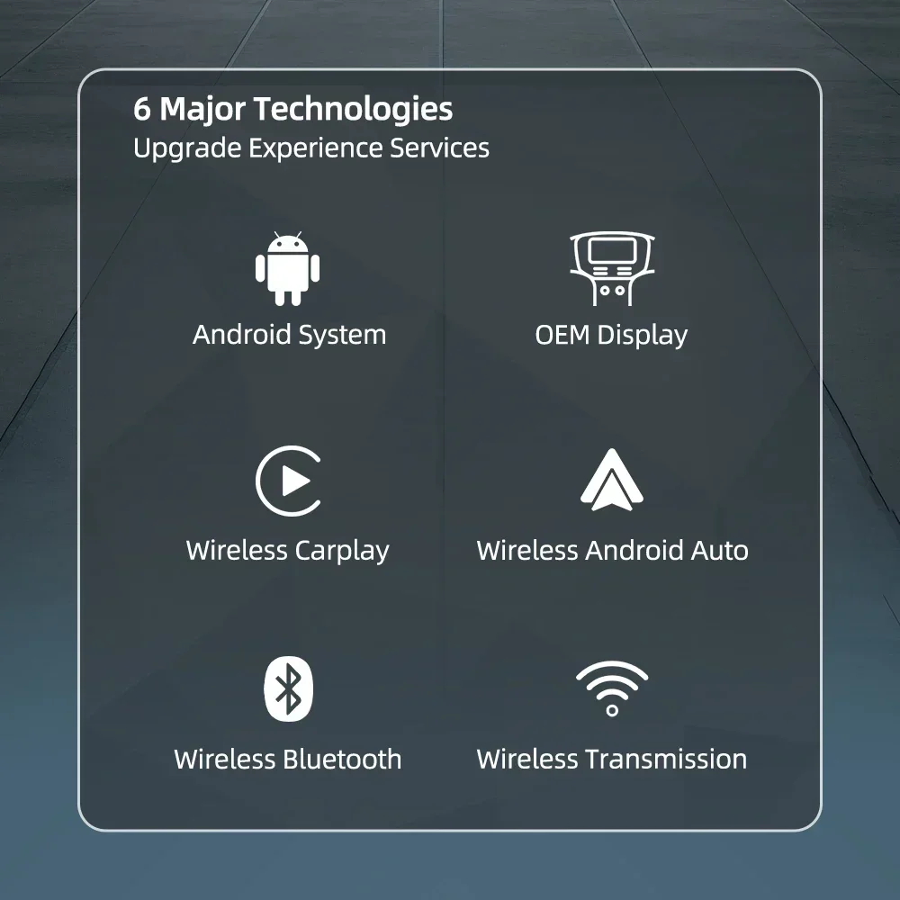 Android Ai Box verkabelt zu Wireless Carplay Android Auto Adapter WiFi für Youtube Nexflit Autos Smart Ai Box Bulit in Play Stroe