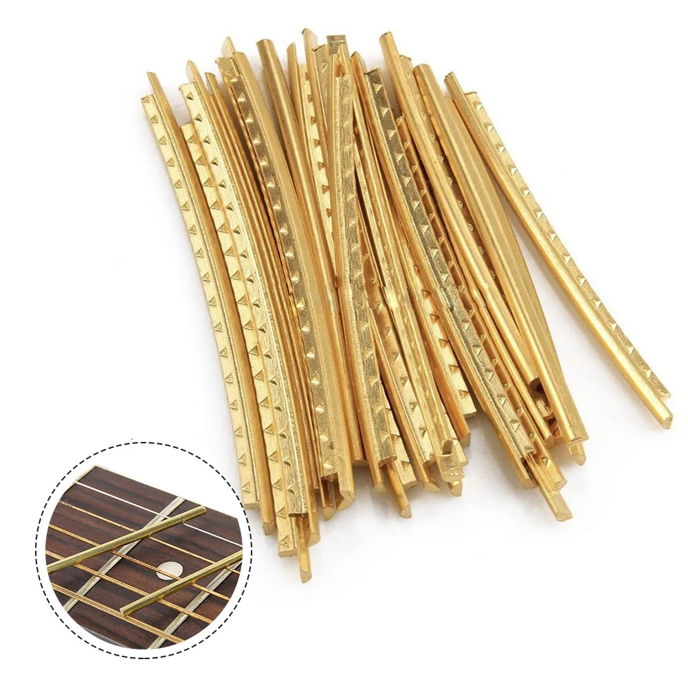 Brass Fret Wires Guitar Fret Wire 19pcs 2.2mm 25g Durable Easy To Install For Classic Acoustic Guitar Brand New