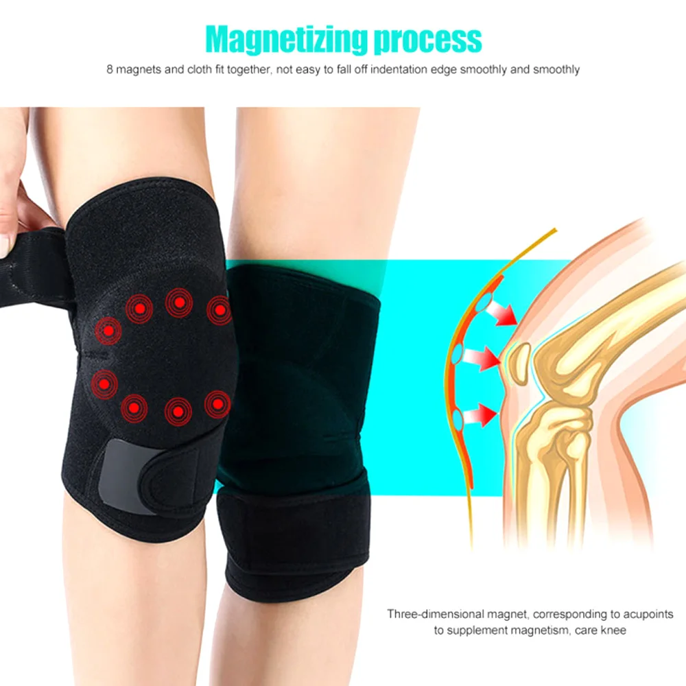 

2pcs Self Heating Knee Pads Knee Support Tourmaline Magnetic Therapy Kneepad for Patella Leg Pain Relief Arthritis Elder Gifts