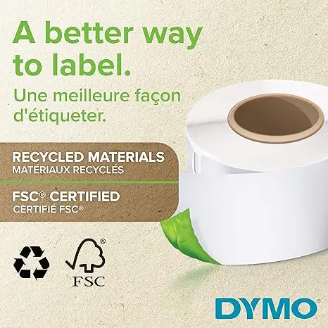 Original DYMO LW Labels for LabelWriter Label Printers, White Thermal Labels 19mm*52mm*500PCS for DYMO LabelWriter LW-550