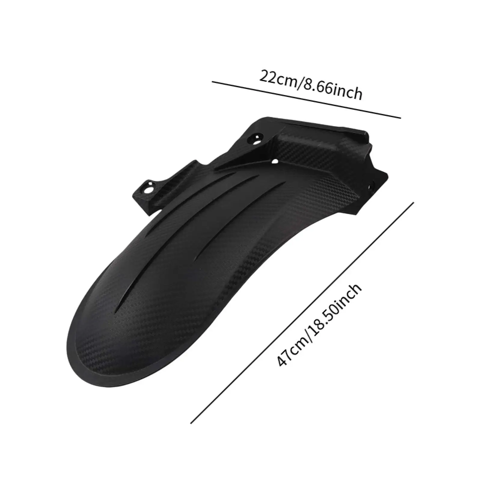Motorcycle Rear Fender Mud Flap Durable Black Plastic for Honda ADV350 2022 2024 Enduro Adventure Equipment view 3