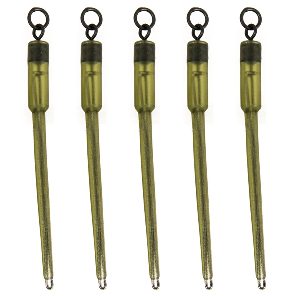 

10PCS 60mm Carp Fishing Swivels PVA Bag System Connectors for Euro-Style Rig Heavy Duty Fish Hook Links Anti-Tangle Bait Rig