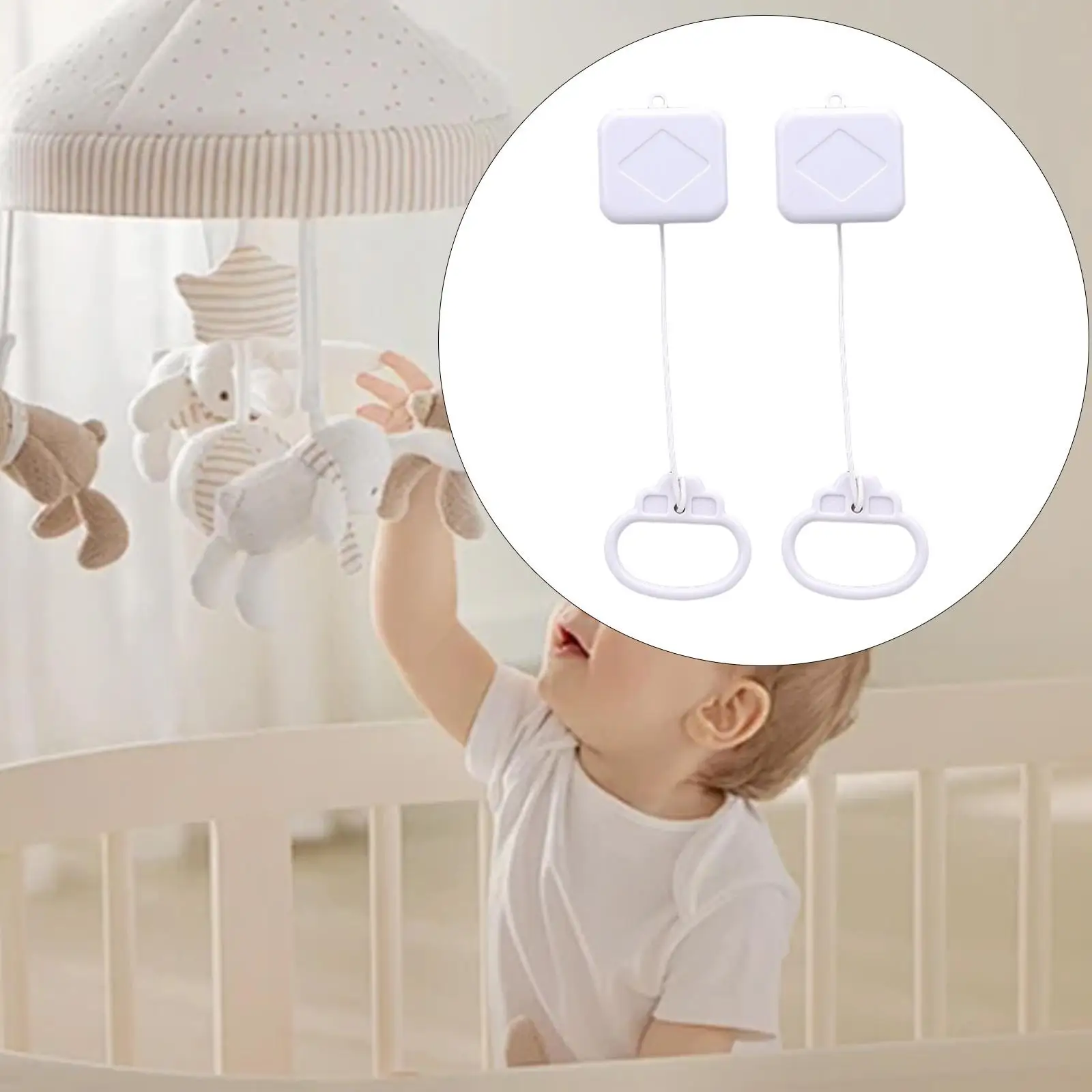 2 Pieces Lullaby Pull String Music Box for Toy Stuffed Animals Making