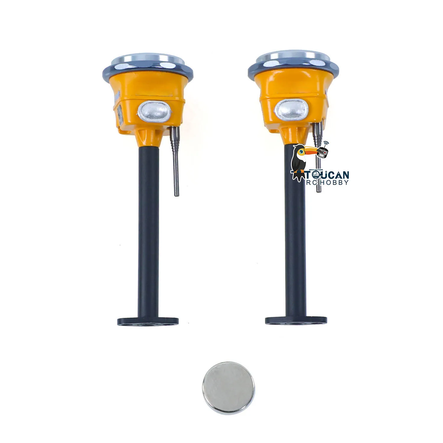 

Super Frog 1Pair GPS Decorating Parts for DIY 1/14 1/20 Radio Control Hydraulic Excavator E400 RC Digger Model Accessories